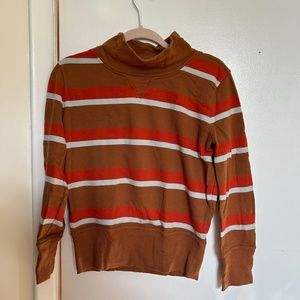 Madewell Stripped Mockneck / Turtleneck Sweater